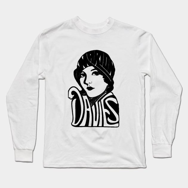 Marion Davies Name Head Long Sleeve T-Shirt by thighmaster